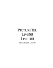 PictureTel LIVE100 Installation Manual