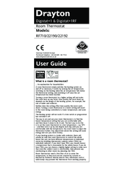Drayton Digistat+1RF 22190 User Manual