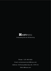 HiFiMAN HM-700 Owner's Manual