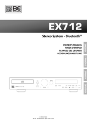BC Acoustique EX712 Owner's Manual