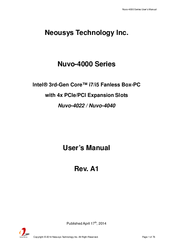 Neousys Technology Nuvo-4022 User Manual