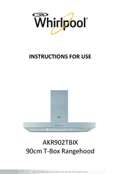 Whirlpool AKR902TBIX Instructions For Use Manual