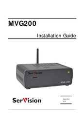 SerVision MVG200 Installation Manual