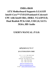 JS Automation IMBA-H610 User Manual