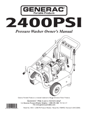 Generac Portable Products 1450-3 Owner's Manual