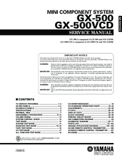 Yamaha GX-500 Service Manual