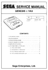 Sega Genesis II VA3 Service Manual