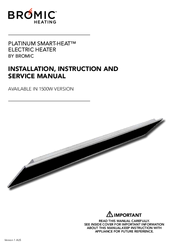 Bromic Heating 1500W Instruction Manual