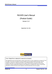 Seyeon FlexWATCH FW3470 User Manual