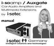 I-Sotec i-soamp-4cx Manual Manual