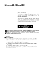 Opera Consonance Reference CD-2.2 MK2 User Manual