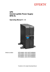 EFFEKTA ACX11MST1K5000XL Operating Manual
