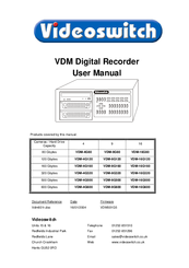 Videoswitch VDM-4G600 User Manual