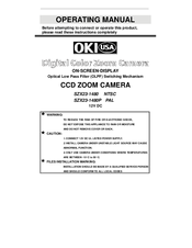 Oki SZX23-1480 NTSC Operating Manual