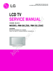 LG RM-26LZ50c Service Manual
