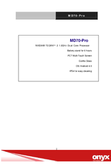 Onyx MD70-Pro User Manual