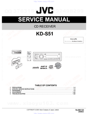 JVC KD-S51 Service Manual