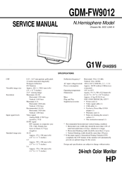 HP GDM-FW9012 Service Manual