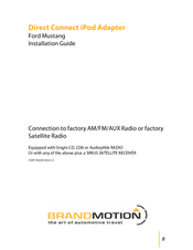 BrandMotion Direct Connect iPod Adapter Installation Manual