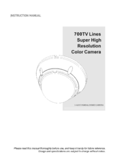 Advanced Technology Video VD700WDR Instruction Manual