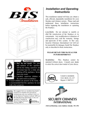 BIS TRADITION Installation And Operating Instructions Manual