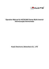 Huato HE70X Series Operation Manual