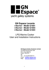 GN Espace Levante G1001 User And Installation Instructions Manual