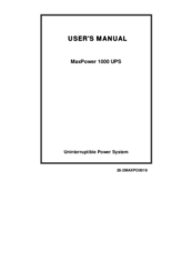 Centralion MaxPower 1000 User Manual