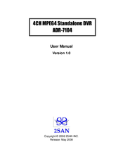 2SAN ADR-7104 User Manual