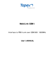 Topex MobiLink GSM User Manual