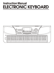 MTS Systems Electronic keyboard Instruction Manual