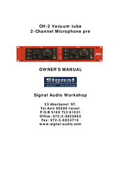 Signal Audio Workshop CH-2 Owner's Manual