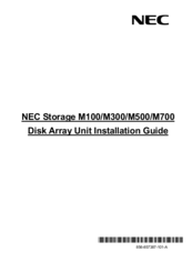 NEC M100 Installation Manual