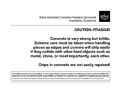 Solus Handcast Concrete Handcast Concrete Fireplace Surround Installation Manuallines