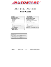 Autostart AS-1424 User Manual