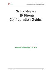 Grandstream Networks GXP 2020 Configuration Manual