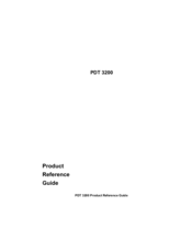 Symbol PDT 3200 Product Reference Manual