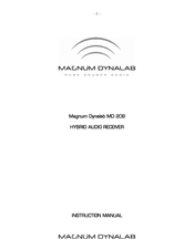 Magnum MD 209 Instruction Manual