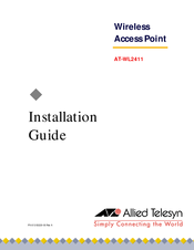 Allied Telesis AT-WL2411 Installation Manual