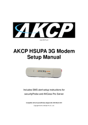 AKCP HSUPA 3G Modem Setup Manual