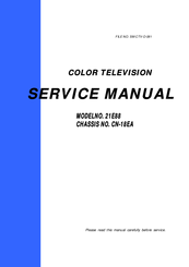 Toshiba 21E88 Service Manual