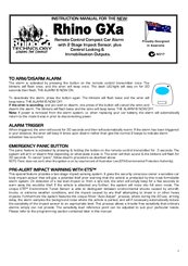 RHINO GXa Instruction Manual