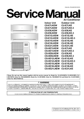 Panasonic CS-XE12LKEW Service Manual