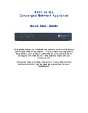 Edgewater Networks 4200 Series Quick Start Manual
