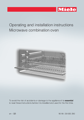 Miele H6500BM Operating And Installation Instructions