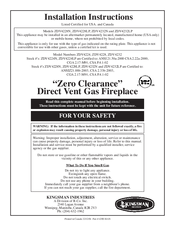 KINGSMAN Zero Clearance ZDV4228N Installation Instructions Manual