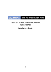 Octava HDDA38 Installation Manual