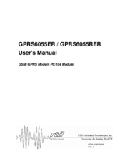 RTD GPRS6055RER User Manual