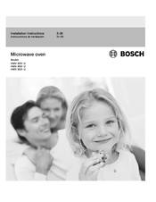 Bosch HMV3021U Installation Instructions Manual