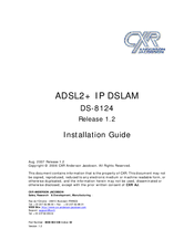 CXR DS-8124 Installation Manual